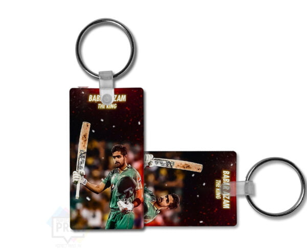 Boundary Hunter Babar Azam Pic Cricket Tribute Keychain Design 2 By 3 | Perfect Prints