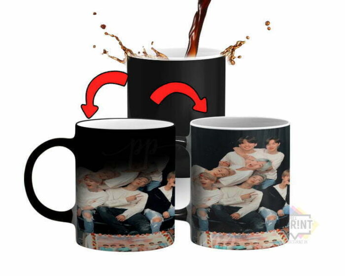 BTS Pics Magic Mug Ensemble Stylish Fan Accessories picture mug price in pakistan 330Ml | Perfect Prints