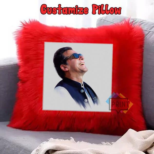 Best Imran Khan Pic Poster Fur Cushion Pti Imran Khan Smile Pic Fur Cushion 12 by 12