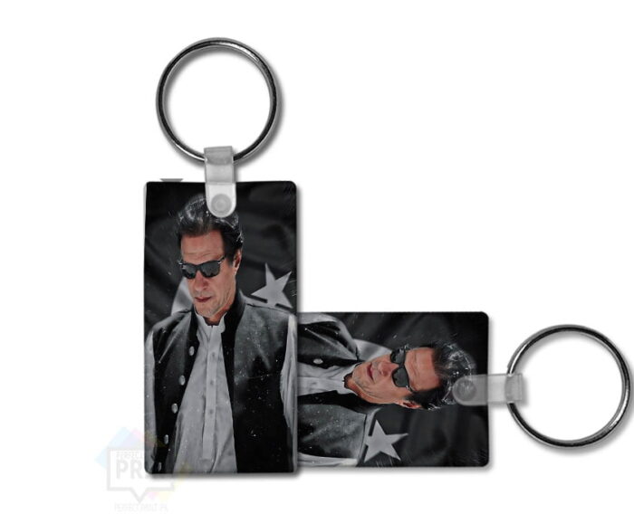 Vintage Style Imran Khan Pic keychain design- Political and Sports Enthusiast Gift 3By2