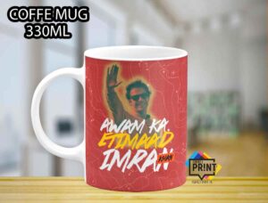 Awam Ka Etmaad Imran Khan Pic Mug Amazing Imran Khan Pic Mug 330Ml