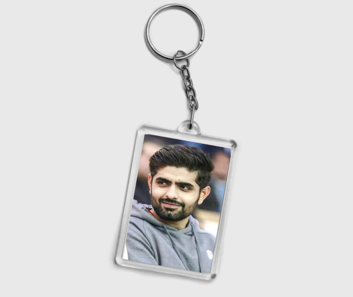Classic Cricket Fandom The Babar Azam Pic Keychain Design 2 By 3 | Perfect Prints