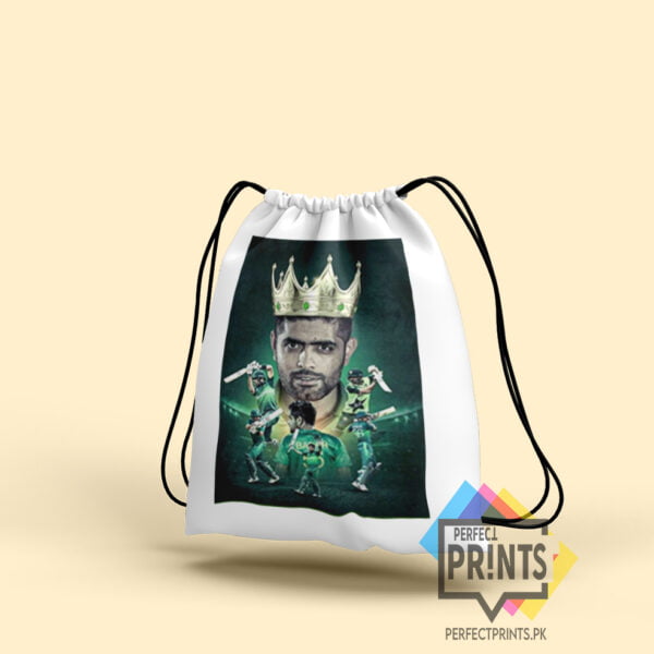 Best Babar Azam Pic Legacy Collection Stripes of Brilliance Drawstring bag 14 By 16
