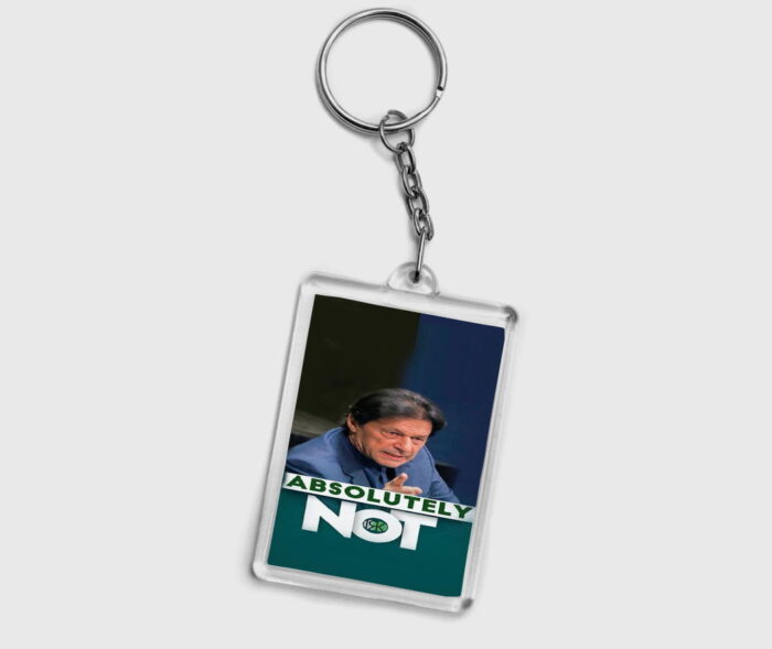 Absolutely not Imran Khan Pic PTI keychain design 3 By 2 | Perfect Prints