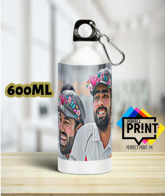 Babar Azam Pic And Rizwan Cute Picture Water Bottle Price in Pakistan 600ML