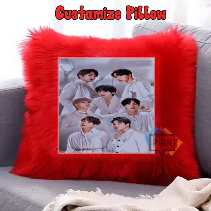 BTS Fur Pillow Unlocking Fandom BTS Treasures 12 By 12 | Perfect Prints