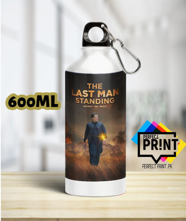 Best Water bottle price in pakistan imran khan pic The Last Man Standing 600Ml | Perfect Prints