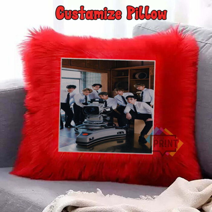 BTS Fur Pillow Mementos Portraits of Dedication 12 By 12 | Perfect Prints