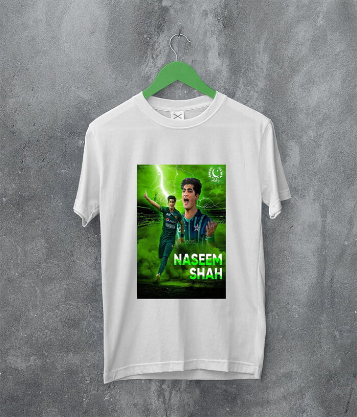 Best Naseem Shah Poster Art T-shirt Pakistan 100% Good Quality