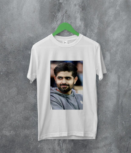 Classic Cricket Fandom The Babar Azam Pic T-Shirt A4 Size Print | Perfect Prints