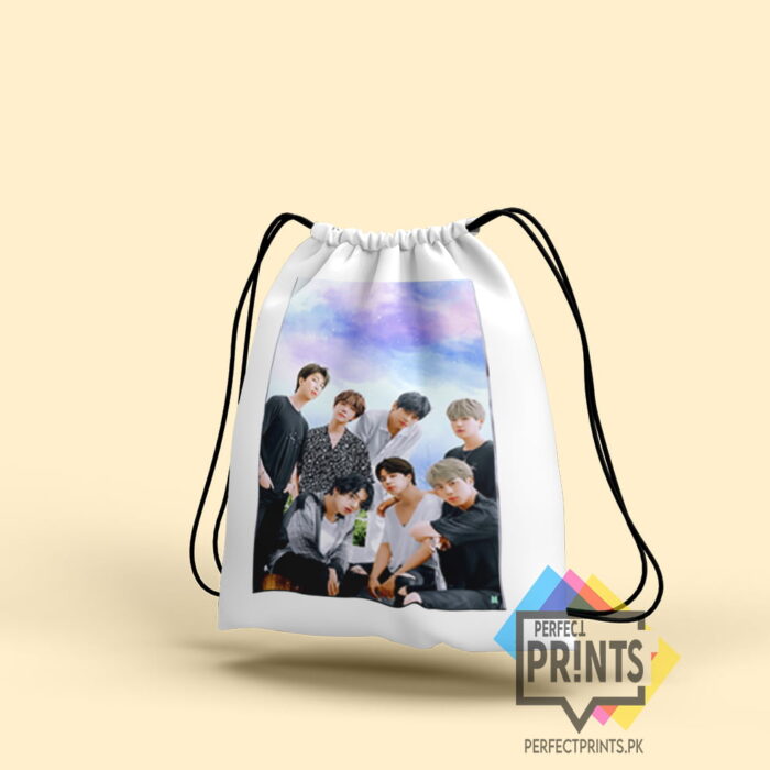 BTS Pics Drawstring bag Keepsakes Music in Your Pocket 14 By 16 | Perfect Prints