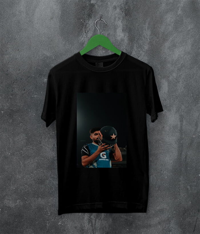 Babar Azam Pic-Inspired Cricket Enthusiast T-Shirt A4 Size Print | Perfect Prints