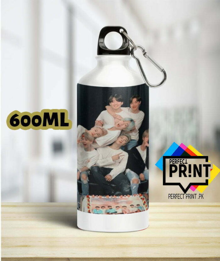 BTS Bottle Ensemble Stylish Fan Accessories BTS Members Bottle 600Ml | Perfect Prints