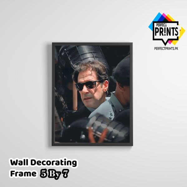 Imran Khan Pic Portrait Wall frame- Iconic Leader Memorabilia 5 By 7 Perfect Prints