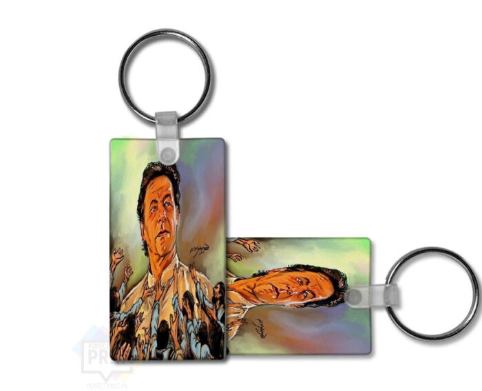 Limited Edition Imran Khan Pic keychain design- Cricket Legend and Leader 3By2