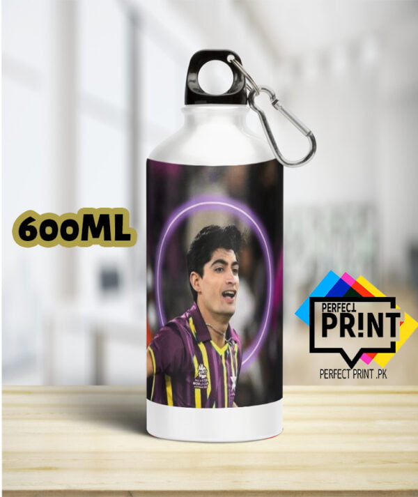 Naseem Shah Pic Memorabilia Water Bottle Price in Pakistan A Fast Bowling Fan's Essential 600ML | perfect prints