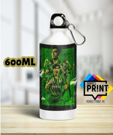 Naseem Shah Pic Fanatic Water Bottle Price in Pakistan Show Your Support Wherever You Go 600ML | perfect prints