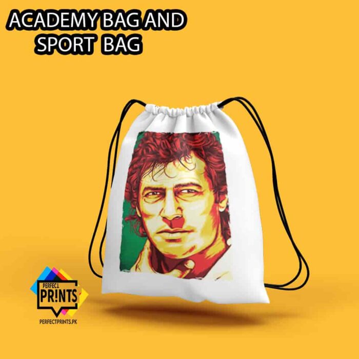 Best Design Imran Khan Pic Amazing Imran Khan Pti Drawstring bag 14 by 16