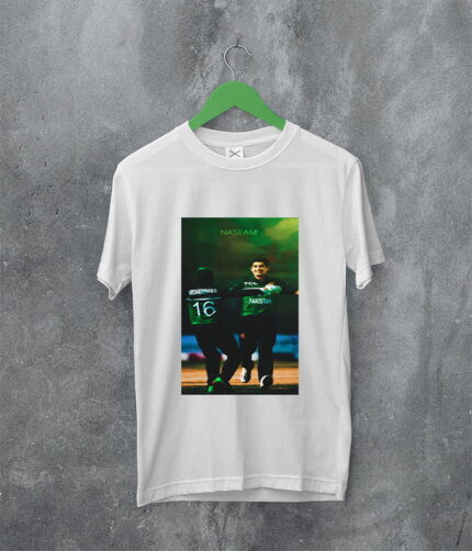 Naseem Shah's Speed in Your Pocket Cricket T-shirt Pakistan Delight 100% Good Quality