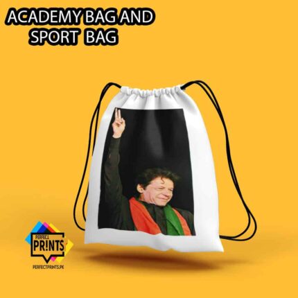 Imran Khan Pic Drawstring bag Pti Products 14 By 16