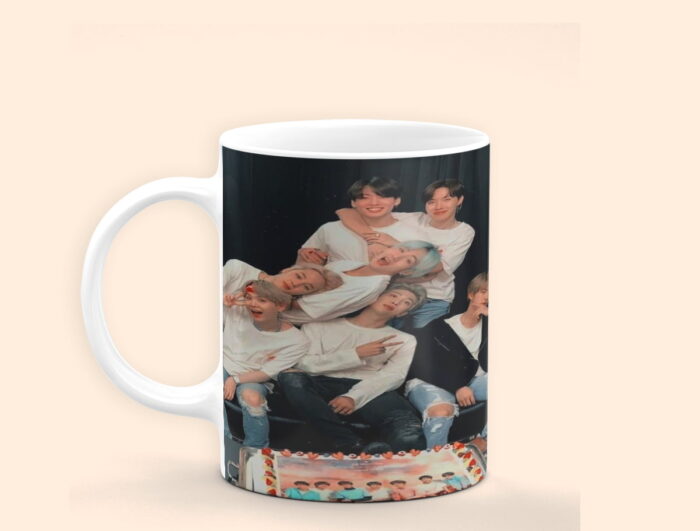 BTS Pics Mug Printing Ensemble Stylish Fan Accessories Picture Mug Price innPakistan | Perfect Prints