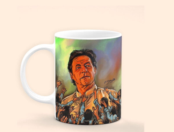 Limited Edition Imran Khan Pic coffee mug price in pakistan- Cricket Legend and Leader 330Ml | Perfect Prints