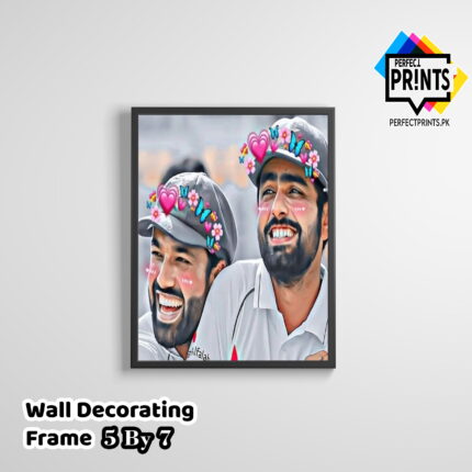 Babar Azam Pic And Rizwan Cute Picture Wall Frame Design 5 By 7