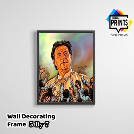 Limited Edition Imran Khan Pic Wall frame- Cricket Legend and Leader 5 By 7 Perfect Prints