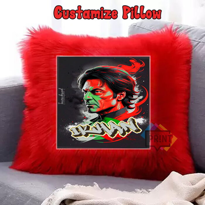 Imran Khan Pic - Capturing Cricket fur cushion covers12 by 12 | Perfect Prints