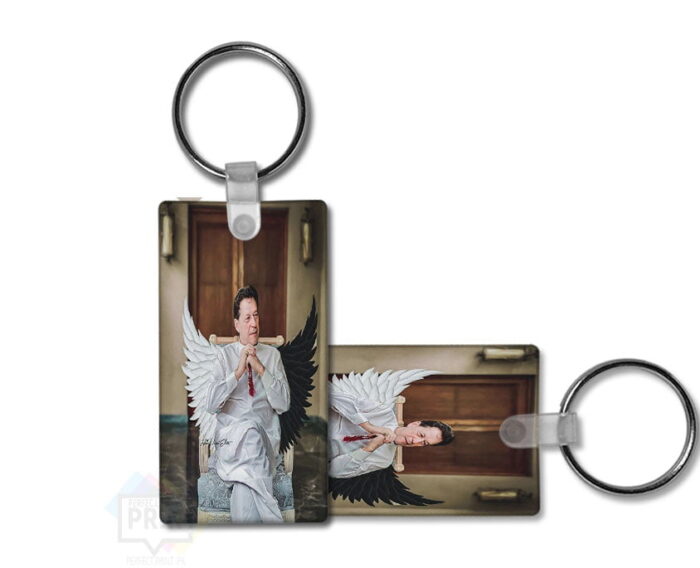 Imran Khan Pic Wings Creazy keychain design 3By2