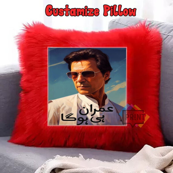 Amazing imran Khan Pic fur cushion covers Imran Hi Hoga 12 by 12 | Perfect Prints