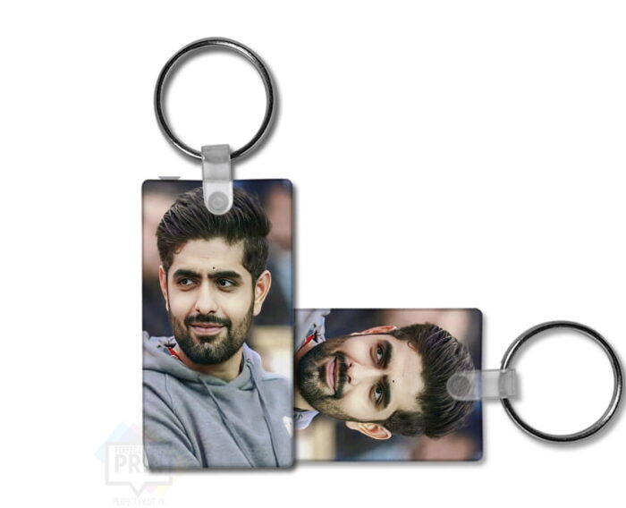 Classic Cricket Fandom The Babar Azam Pic Keychain Design 2 By 3 | Perfect Prints
