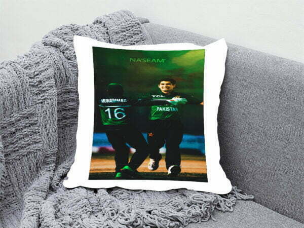 Naseem Shah's Speed in Your Pocket Cricket Neck Pillow Delight 12 BY 12 | Perfect Prints
