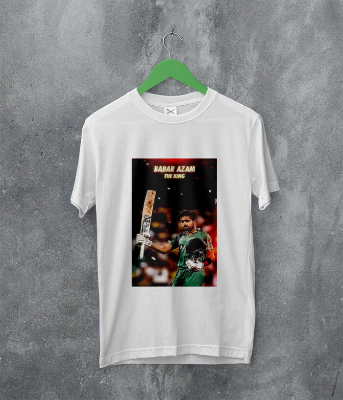 Boundary Hunter Babar Azam Pic Cricket Tribute T-Shirt A4 Size Print | Perfect Prints