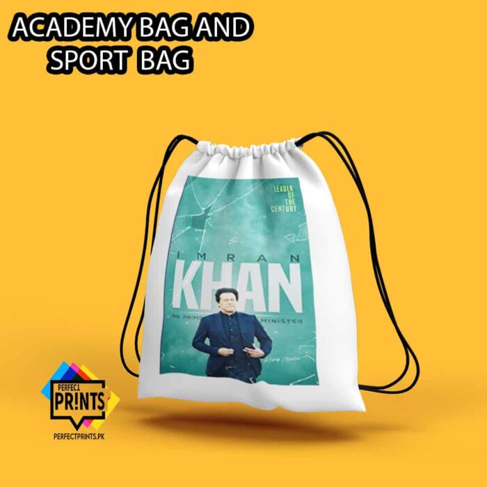Best Imran Khan Pic Poster For PTI Supporters Khan Drawstring bag 14 by 16