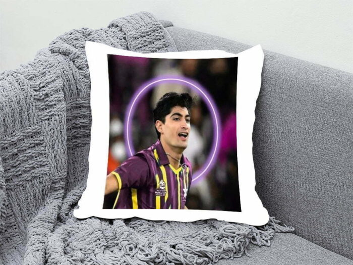 Naseem Shah Memorabilia Neck Pillow A Fast Bowling Fan's Essential 12 BY 12 | Perfect Prints