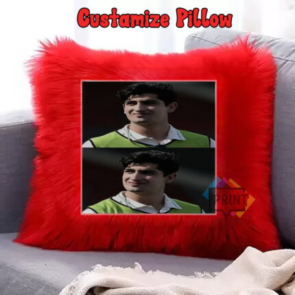 Creazy Naseem Shah Poster Style Fur Pillow 12 By 12 | Perfect Prints