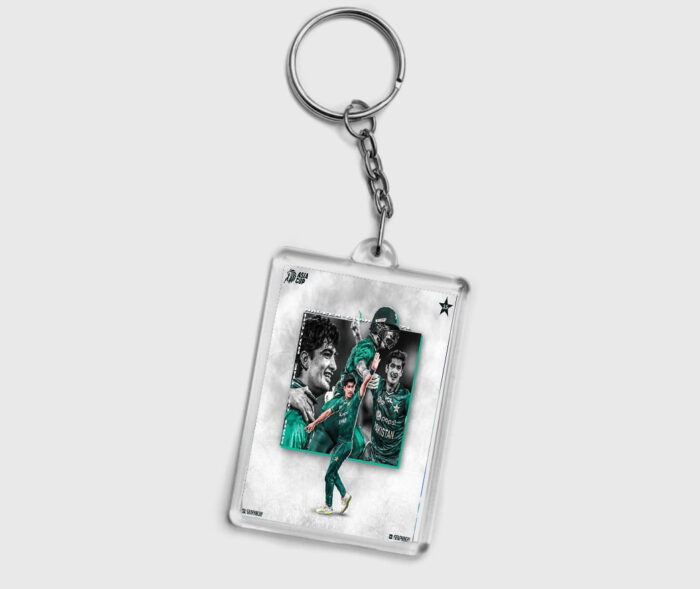 Elevate Your Cricket Love with the Naseem Shah Signature Keychain Design 2 By 3 | Perfect Prints