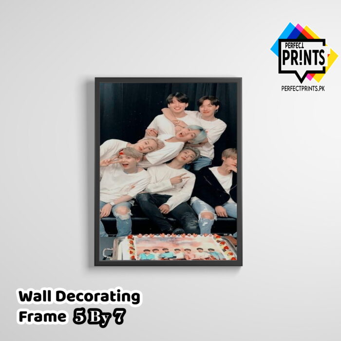 Bts Pics Wall Frame Design Ensemble Stylish Fan Accessories Frame 5 By 7 | Perfect Prints