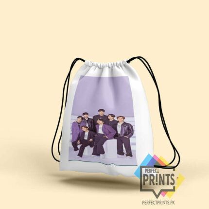 Unlocking BTS Pics Magic Drawstring bag Collection 14 By 16 | Perfect Prints
