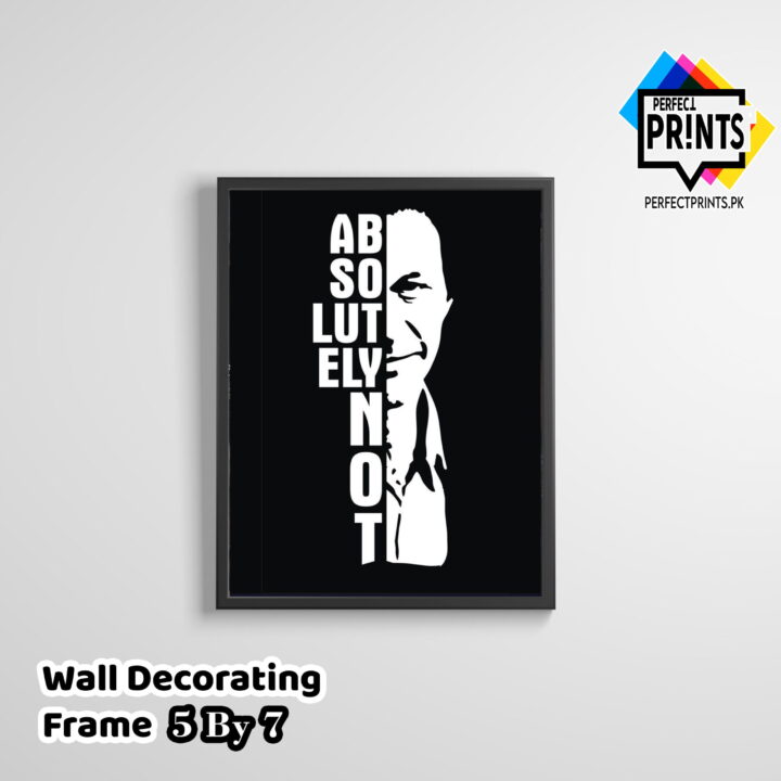 yrhyu Absolutely not Imran Khan Pic Wall frame 5 By 7 Perfect Prints