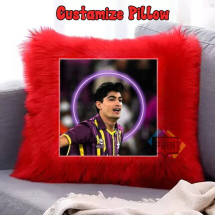 Naseem Shah Memorabilia Fur Pillow A Fast Bowling Fan's Essential 12 By 12 | Perfect Prints
