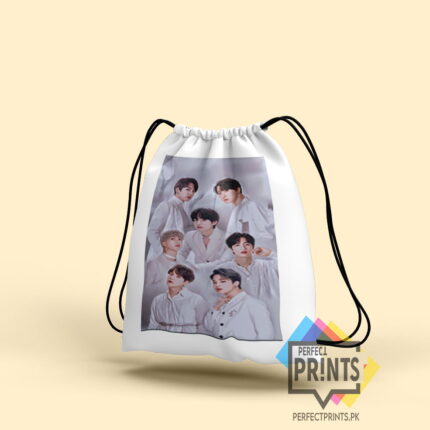 Unlocking Fandom BTS Pics Drawstring bag Treasures 14 By 16 | Perfect Prints