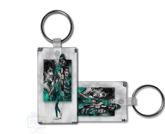 Elevate Your Cricket Love with the Naseem Shah Signature Keychain Design 2 By 3 | Perfect Prints