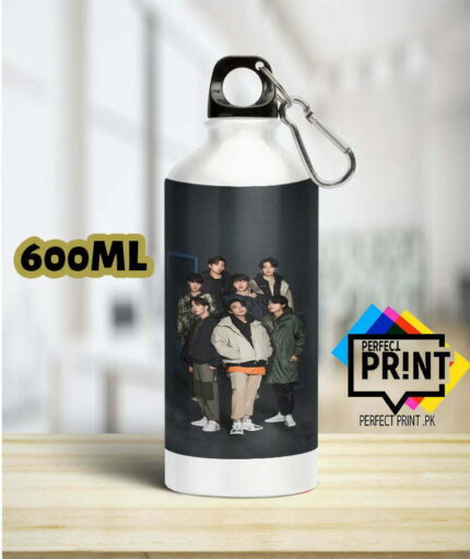 Bts bottle Collection Elevate Your K-Pop Merch Game bts members bottle 600Ml | Perfect Prints