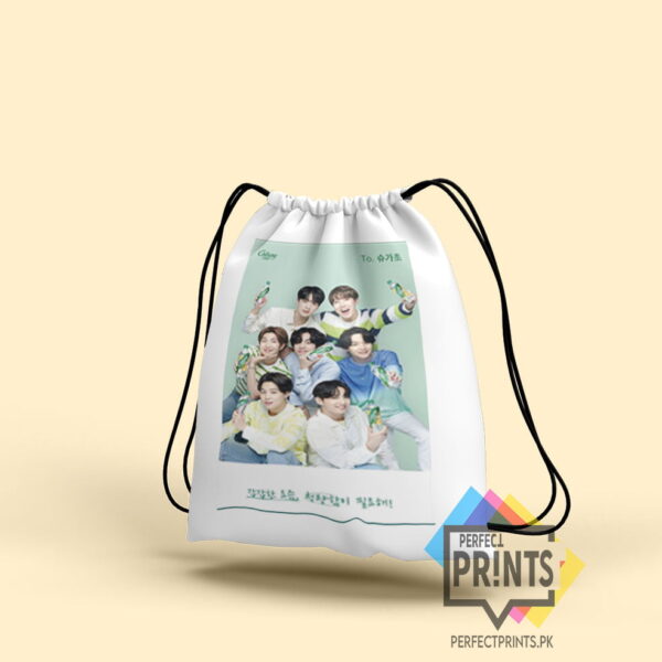 Discover the Hottest BTS Pics Drawstring bag Designs in 2023 14 By 16 | Perfect Prints