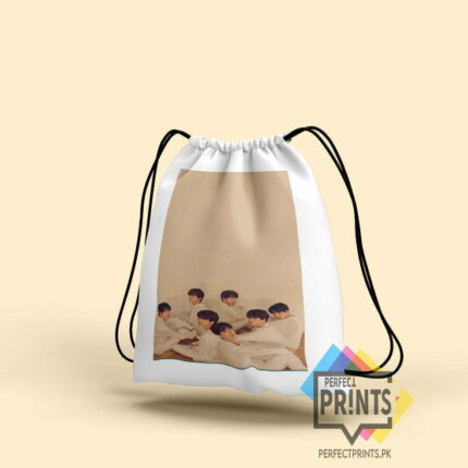 BTS Pics Drawstring bag Collection Elevate Your K-Pop Merch Game 14 By 16 | Perfect Prints