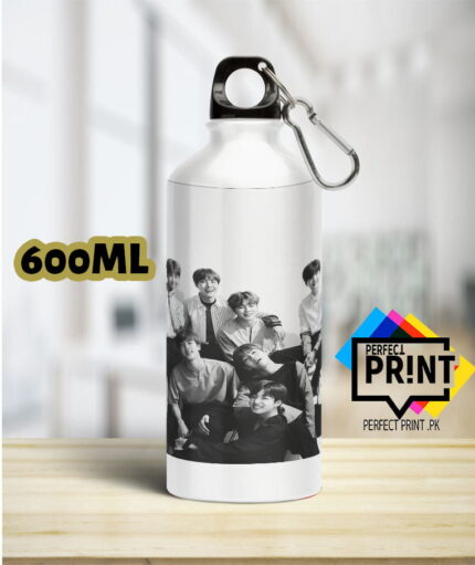 Bts bottle Show Your Love for the Hottest K-Pop Band bts members bottle 600Ml | Perfect Prints