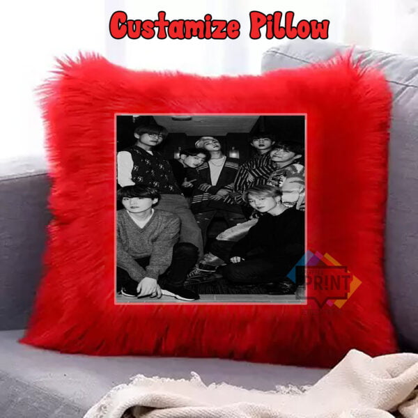 BTS Fur Pillow Must-Have Accessories for K-Pop Enthusiasts 12 By 12 | Perfect Prints