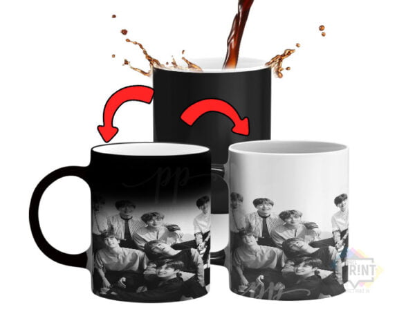 Bts pics magic mug Show Your Love for the Hottest K-Pop Band 330Ml | Perfect Prints